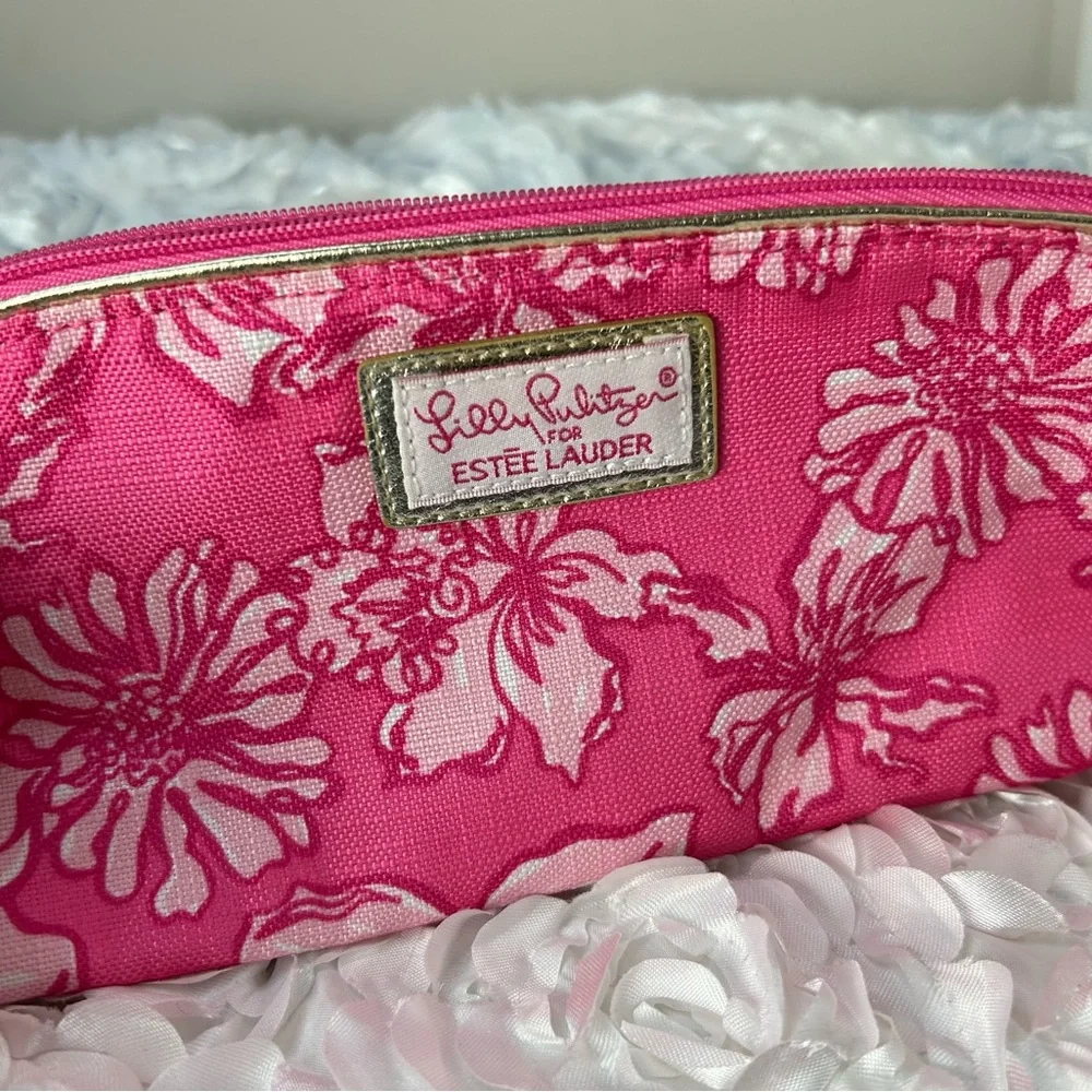 Lilly Pulitzer‎ Pink Floral Cosmetic Bag
